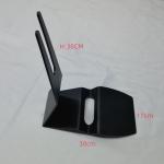 Standard 4mm Thickness Black Bicycle Floor Type Hub Mount Parking Rack Stand for
