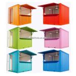 Aluminum Alloy Windows Container Coffee Bar 10ft 20ft Fast Food Mini Pop-up Shop