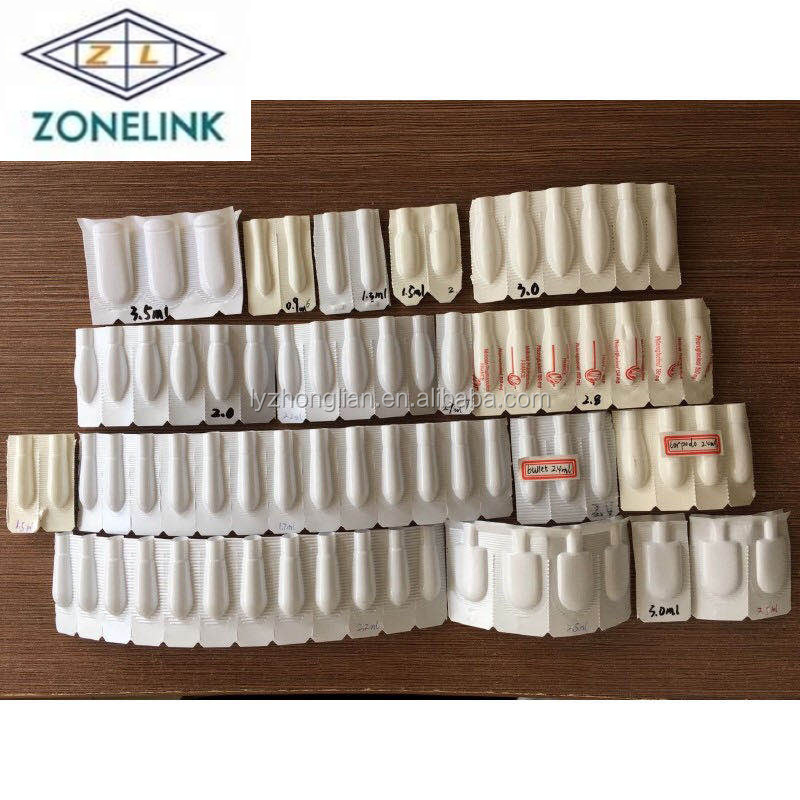 Multifunctional shells of laminated pvc suppository molds for wholesales