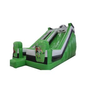 Quality Children Fun Park Inflatable Green Football Slide For Rentals wholesale