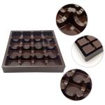 Custom 16 Cavity Plastic Chocolate Packaging PS Chocolate Packaging Tray