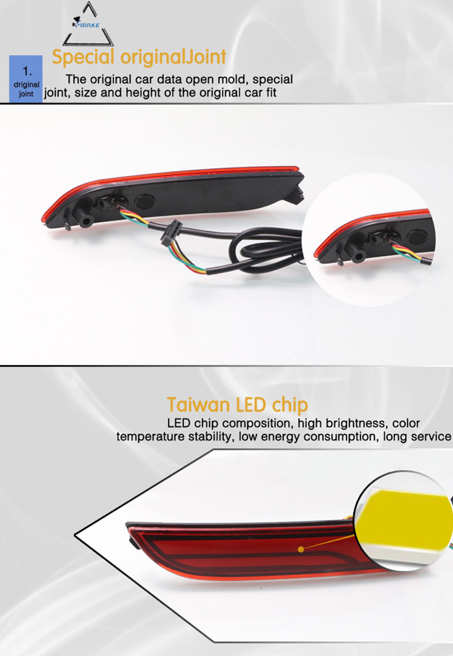 For Toyota Camry 2018 Led Rear Bumper Light Reflector Turn Signal Lamp Rear fog