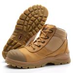 Mid Cut Construction Safety Shoes Genuine Leather Expensive Safety Shoes For