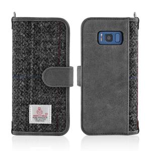 Quality MONOJOY Galaxy S8 Phone Case Flip Case Harris Tweed 5.8 Inch Leather Wallet Case wholesale