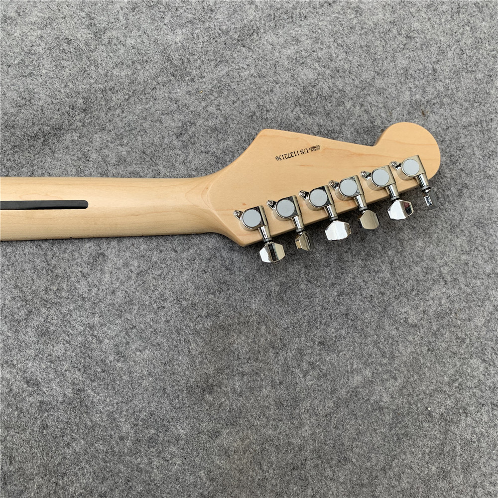 High Quality blue and white porcelain electric guitar white guitar birthday present free shipping