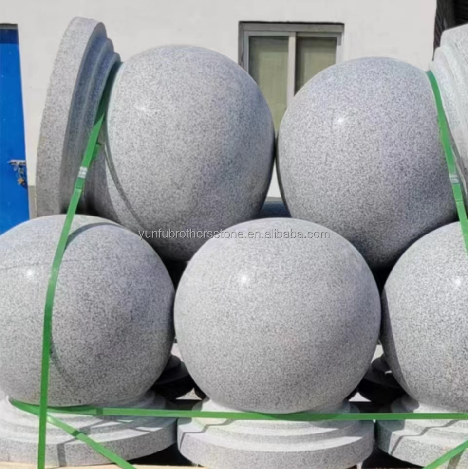 Modern Luxury Granite Floor Tile for Polished Surface Outdoor Barricade Ball Parking