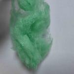 Virgin 2.5D Green Dope Dyed Fiber Recycled PET Polyester Staple Fiber