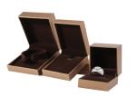 Pretty Kraft / White Cardboard Jewelry Boxes With Custom Cardboard Printing