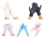 Black Thick Nitrile Powder Free Gloves Latex Free Nitrile Gloves Fully Textured