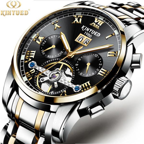 KINYUED Distinctive Style China Automatic Movement Watches Water Resistant