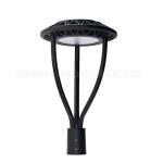 Circular Version 80W LED Post Top Lanterns , Die Cast Aluminum Post Top Light