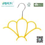 Betterall Yellow Color Flowery PVC Metal Hanger for Ties & Scarves