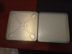 Quality 132*132 mm square type DVD tin case wholesale