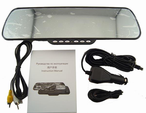 DV800 Rearview Mirror Dash Camera Novatek 1080P G-sensor 30FPS Night Vision Car