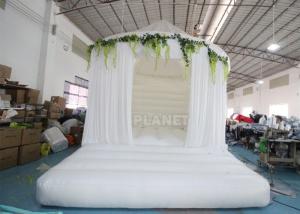 Quality 5M Inflatable Commercial White Jumping Bounce House For Rental wholesale