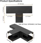 4x4 and 6x6 Compatible 3-Way Straight Corner Bracket Summerhouse Pergola Patio