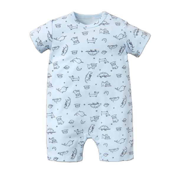 2023 Summer In Stock 100% Cotton Baby Jumpsuit Factory Reasonable Price Baby