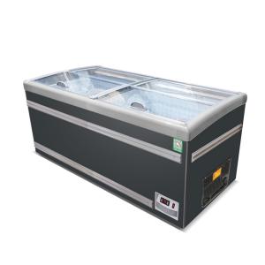 Quality Supermarket Sliding Glass Door Top Island Freezer Deep Freezer wholesale