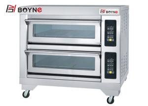 Quality 380v Double Layer Four Trays Baking Oven Stainless Steel for Hotel wholesale