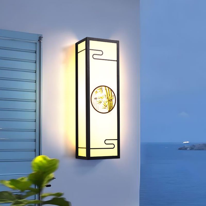 Copper Marble Waterproof Wall Sconce Outdoor Wall Light For Patio