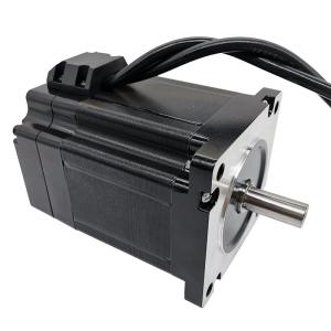 Quality CNC Bldc Motor 800w 310v 3.6A 836W 12N 7.5Kg Black Square Flange wholesale