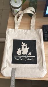 Quality Canvas Customized Logo 25x37x5cm Shopping Tote Bag wholesale