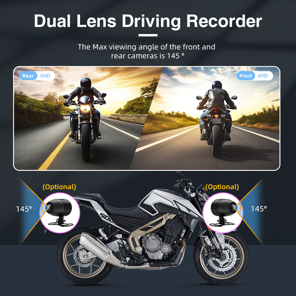 6.86 inch Capacitive Touch Screen Motorcycle GPS Navigation with Removable Detachable Bracket and Waterproof Design