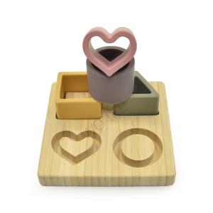 Quality Silicone Block Educational Preschool Toddler Toys With Circle Bead wholesale
