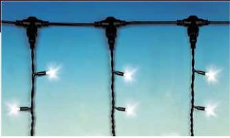 230V outdoor using LED rubber cable curtain light, party light, extendable, IP44