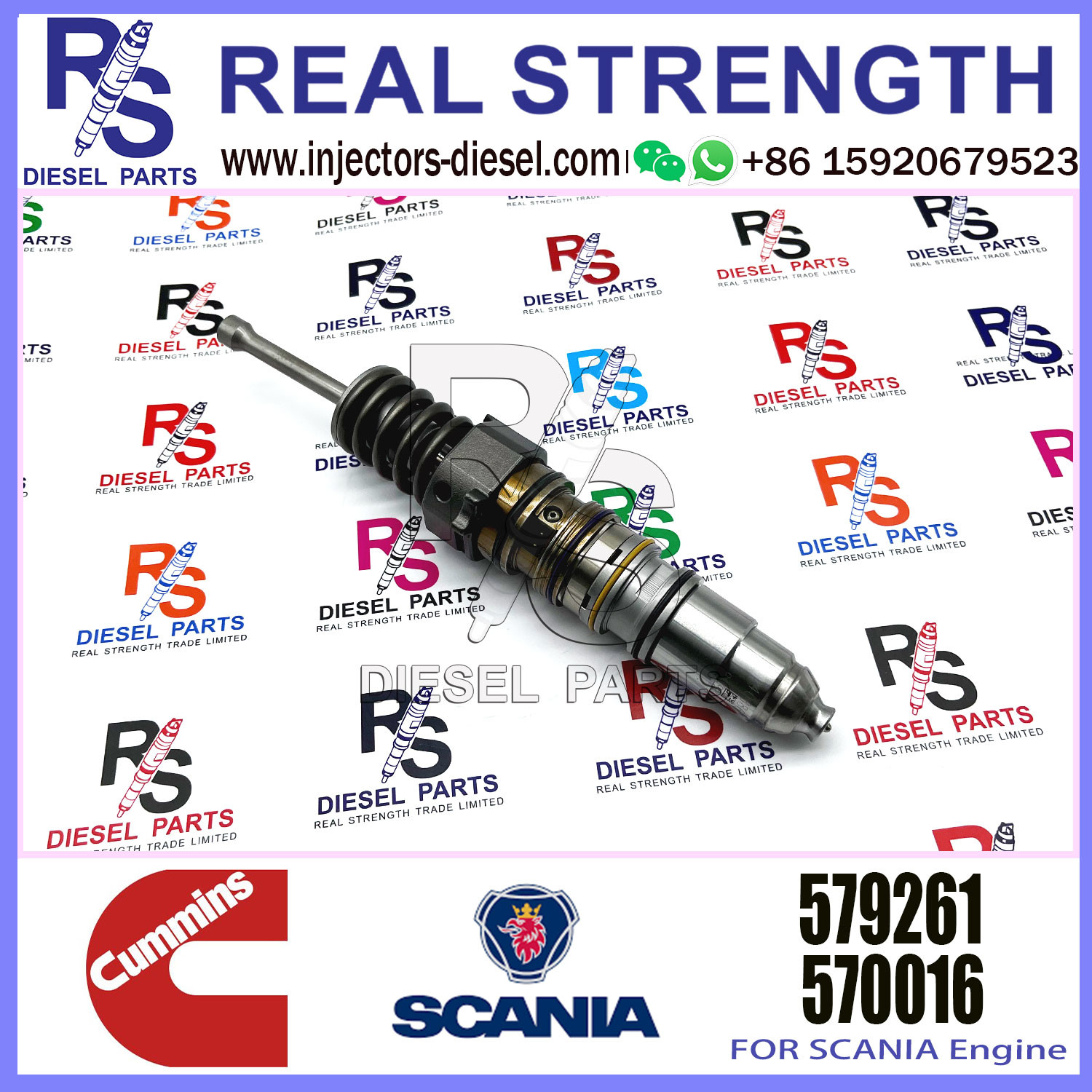 Diesel Engine Common Rail QSX15 Fuel Injector 1499257 579251 4903451 579263 4954648