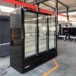 Cold - Food Display Fridge With Full - Height Frameless Anti - Fog Glass Doors