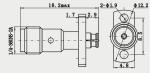 50Ω Flange Mount SMA Female to SMP Female Adapter