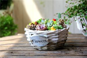Quality wicker basket manufacturer wicker garden basket willow plant baskets stock fast shipment wholesale