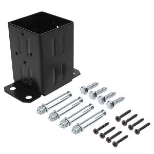 Quality Process Punching 4x4 Wood Fence Post Anchor Base for Porch Railing and Post Holders wholesale