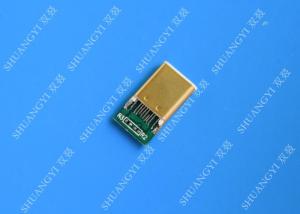 Quality Slim USB 3.1 Waterproof Micro USB Connector , SMT Type C Male Connector wholesale