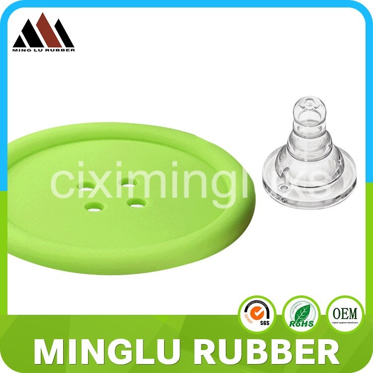 Minglu CM-006 Natural Rubber Round Drink Coasters Modern style pattern design, suitable for office, restaurant, home, or bars