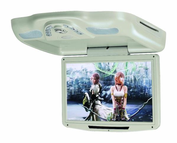 Cheap 13.3" Car Roof DVD Player Monitor Car Ceiling Flip Down Dvd Player Hdmi Input for sale