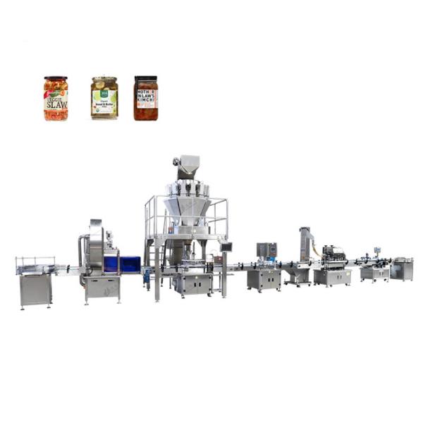 Bottle Bottle Canning Machine , Automatic Food Packaging Filling Machines For