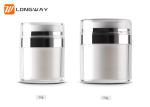 High End Acrylic Airless Pump Jar , 30g 50g Airless Cosmetic Containers