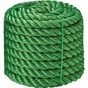 Quality 3 Strand Diameter 10mm Green PE Rope Tough and Long-Lasting for Your Business Needs wholesale
