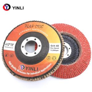 Quality 5 Inch 80 Grit Ceramic Flap Disc Abrasive For Stainless Steel wholesale