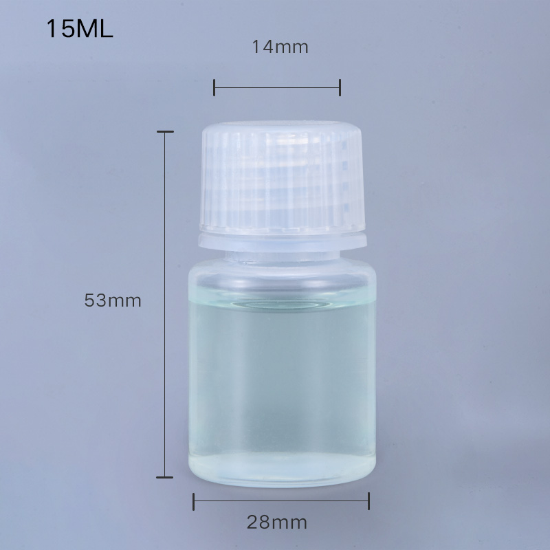 Plastic Screw Cap 100ml PP Brown Amber Reagent Bottle for Chemical Industry