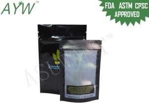 Quality Mylar Clear Window Stand Up Plastic Bags Tear Notch For Weed Weed Seed Pouch wholesale