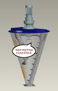 Quality 50Rpm-32Rpm Conical Vacuum Dryer , Vertical Vacuum Mixer Blender wholesale