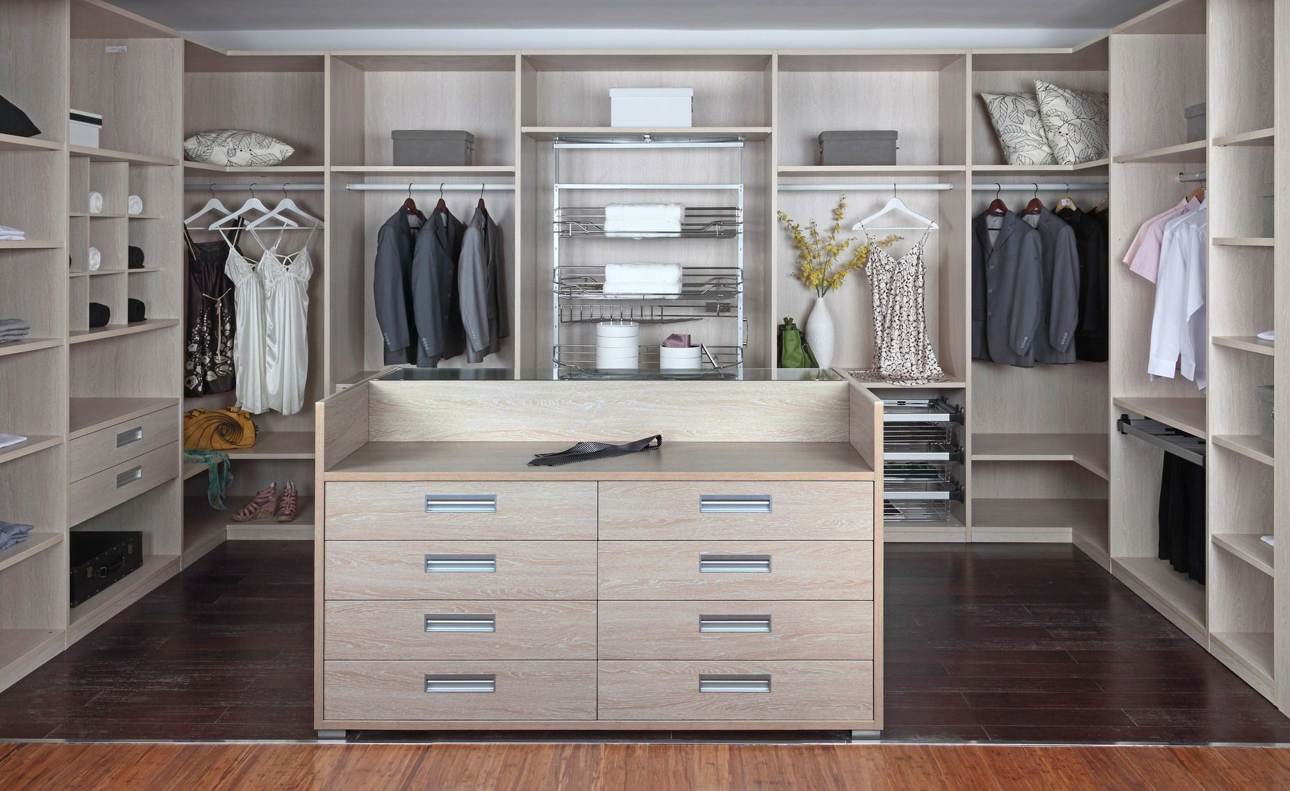 Upgrade Your Space with our Modern Style PANEL Wood Modular Walking Closet Cabinet