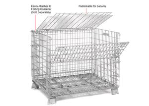 Quality Multi Function Mesh Storage Cage Metal Cage Bins Strong Reinforced Design wholesale