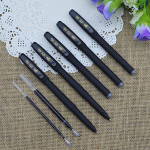 Quality Gel pen,Promotional gel-ink pen with cap,black rubber gel-ink pen, wholesale