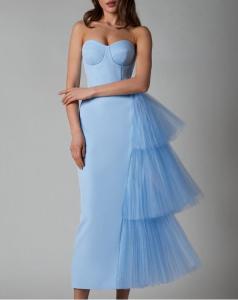 Quality Custom Apparel Factory 100% Polyester Women's Sleeveless V Neck Maxi Dress Long Mesh Slim Slit Dress wholesale