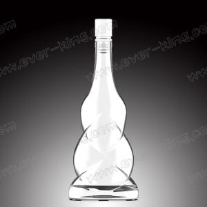 Quality Twist Custom Glass Bottles 700ml With Glass Stopper Cork wholesale