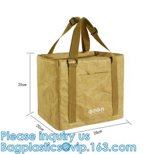 Quality Tyvek Cooler Tote, Nylon Polyster Lunch Bags, Picnic Bag Kraft Paper Lunch Bag, Thermal, Transport Portable wholesale